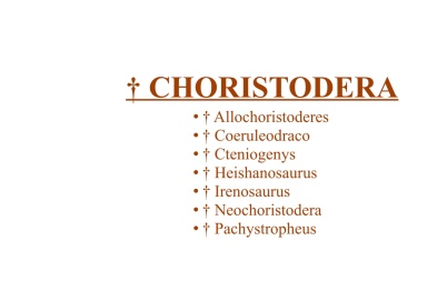 † Choristodera