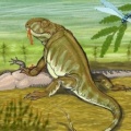 † Pantelosaurus saxonicus (vor etwa 298,9 bis 295,5 Millionen Jahren)